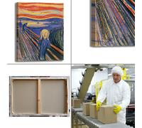 Edvard Munch l'urlo design quadro stampa tela dipinto telaio arredo casa