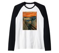 Edvard Munch The Scream Maglia con Maniche Raglan
