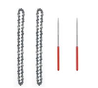 EdvenA 4 pezzi 8 pollici catena for motosega 1/4 di pollice 45 DL semi scalpello elettrico catena for motosega pezzi di ricambio ramo di legno taglio