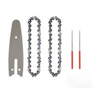 EdvenA 5pcs 4 pollici mini catene for motoseghe in acciaio motoseghe elettriche accessorio piastra di guida catene sostituzione mini catene for motoseghe
