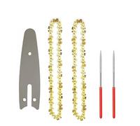 EdvenA 5pcs 4 pollici mini catene for motoseghe in acciaio motoseghe elettriche accessorio piastra di guida catene sostituzione mini catene for motoseghe