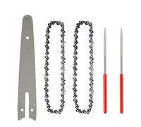 EdvenA 5pcs 6 pollici mini catene for motoseghe in acciaio motoseghe elettriche accessorio piastra di guida catene sostituzione mini catene for motoseghe