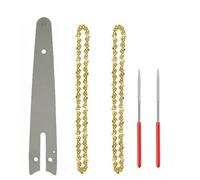 EdvenA 5pcs 6 pollici mini catene for motoseghe in acciaio motoseghe elettriche accessorio piastra di guida catene sostituzione mini catene for motoseghe