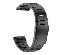 EDVENA Cinturino for orologio in titanio QuickFit 26mm compatibile con Garmin Fenix 7X 7 6 6X Pro 5X Plus Mk2 cinturino in metallo 22mm Epix Gen 2 MARQ 955 D2 G1 braccialetto(Dark Gray,QuickFit 26mm