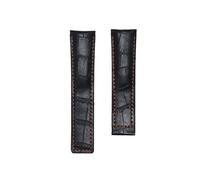 EDVENA Cinturino in vera pelle di vacchetta da uomo 20mm 22mm 24mm cinturino compatibile con TAG HEUER CARRERA Monaco AQUARACER cinturino for orologio cinturino da polso(Without Clasp-02,22mm)