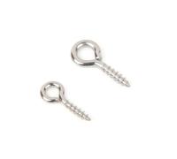 EDvkrgqx Mini Ganci ad Occhiello a Vite, 100 spilli con Occhiello in Acciaio Inossidabile, Acciaio/Oro, Dimensioni Multiple for la creazione di Gioielli(Cj-080-steel,1.2x5x12mm)