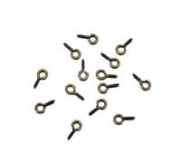 EDvkrgqx Mini Ganci ad Occhiello a Vite, 200 pz Mini Eye Pins Ganci Occhielli Catenacci Vite Risultati dei Gioielli for DIY 4x8mm Multicolor(Bronze)