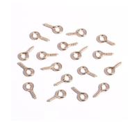 EDvkrgqx Mini Ganci ad Occhiello a Vite, Perni a Vite Ganci Occhielli Accessori for Gioielli Multicolore 5x10mm 7x15mm 100-200 Pezzi(KC Gold,7x15mm 100pcs)
