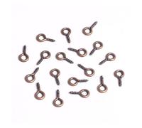 EDvkrgqx Mini Ganci ad Occhiello a Vite, Perni a Vite Ganci Occhielli Accessori for Gioielli Multicolore 5x10mm 7x15mm 100-200 Pezzi(Red Copper,7x15mm 100pcs)