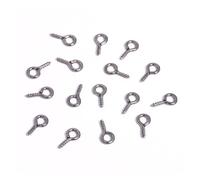 EDvkrgqx Mini Ganci ad Occhiello a Vite, Perni a Vite Ganci Occhielli Accessori for Gioielli Multicolore 5x10mm 7x15mm 100-200 Pezzi(Black,7x15mm 100pcs)