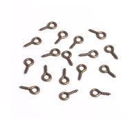 EDvkrgqx Mini Ganci ad Occhiello a Vite, Perni a Vite Ganci Occhielli Accessori for Gioielli Multicolore 5x10mm 7x15mm 100-200 Pezzi(Bronze,7x15mm 100pcs)