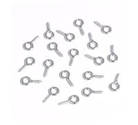 EDvkrgqx Mini Ganci ad Occhiello a Vite, Perni a Vite Ganci Occhielli Accessori for Gioielli Multicolore 5x10mm 7x15mm 100-200 Pezzi(White K,7x15mm 100pcs)