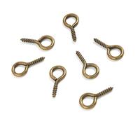 EDvkrgqx Mini Ganci ad Occhiello a Vite, Perni a Vite Piccoli in Acciaio Inossidabile di Dimensioni Multiple Multicolori for la creazione Gioielli(Bronze,5x10mm 200pcs)