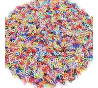 EDvkrgqx Mini Ganci ad Occhiello a Vite, Perni con Occhiello a Vite Piccoli in Acciaio Inossidabile, Dimensioni Multiple, 200/500 Pezzi for la creazione di Gioielli(Mix 500pcs,Mix 4x8mm)