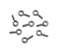EDvkrgqx Mini Ganci ad Occhiello a Vite, Perni con Occhiello a Vite Piccoli in Acciaio Inossidabile Multicolore, 200 Pezzi, Dimensioni Multiple for la creazione di Gioielli(Silver-1,5X10mm 200pcs)