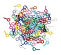 EDvkrgqx Mini Ganci ad Occhiello a Vite, Perni con Occhiello a Vite Piccoli in Acciaio Inossidabile Multicolore, 200 Pezzi, Dimensioni Multiple for la creazione di Gioielli(Colorful,5X10mm 200pcs)