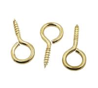 EDvkrgqx Mini Ganci ad Occhiello a Vite, Perni for Occhi Ganci Occhielli Chiusure filettate a Vite Risultati di Gioielli Multicolori Dimensioni Multiple(Yellow,No.0 50pcs)