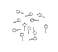 EDvkrgqx Mini Ganci ad Occhiello a Vite, Spilli a Vite Piccoli in Acciaio Inossidabile, Multicolori, Dimensioni Multiple, Gioielli da 300/500 Pezzi(Rhodium,4x8mm 500pcs)