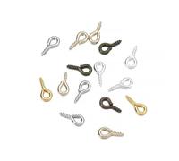 EDvkrgqx Mini Ganci ad Occhiello a Vite, Spilli a Vite Piccoli in Acciaio Inossidabile, Multicolori, Dimensioni Multiple, Gioielli da 300/500 Pezzi(Mixed,4x8mm 300pcs)
