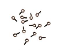 EDvkrgqx Mini Ganci ad Occhiello a Vite, Spilli a Vite Piccoli in Acciaio Inossidabile, Multicolori, Dimensioni Multiple, Gioielli da 300/500 Pezzi(Red Copper,5x10mm 300pcs)