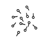 EDvkrgqx Mini Ganci ad Occhiello a Vite, Spilli con Occhielli Multicolori 4x8 mm 200 Pezzi for creazione di Gioielli(Black-01)