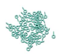 EDvkrgqx Mini Ganci ad Occhiello a Vite, Spilli con Occhielli Multicolori 4x8 mm 200 Pezzi for creazione di Gioielli(Light Green)