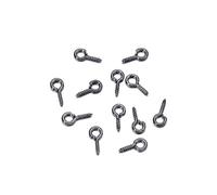 EDvkrgqx Mini Ganci ad Occhiello a Vite, Spilli con Occhielli Multicolori 4x8 mm 200 Pezzi for creazione di Gioielli(G Black)