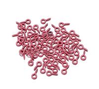 EDvkrgqx Mini Ganci ad Occhiello a Vite, Spilli con Occhielli Multicolori 4x8 mm 200 Pezzi for creazione di Gioielli(P)