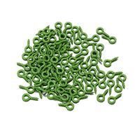 EDvkrgqx Mini Ganci ad Occhiello a Vite, Spilli con Occhielli Multicolori 4x8 mm 200 Pezzi for creazione di Gioielli(Green)