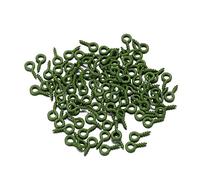 EDvkrgqx Mini Ganci ad Occhiello a Vite, Spilli con Occhielli Multicolori 4x8 mm 200 Pezzi for creazione di Gioielli(Dark Green)