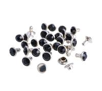 EDvkrgqx Rivetti in Metallo con Cristalli, Borchie for Rivetti con Strass in Cristallo 6mm/8mm Multicolor 100 Pz