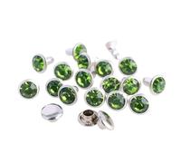 EDvkrgqx Rivetti in Metallo con Cristalli, Borchie for Rivetti con Strass in Cristallo 6mm/8mm Multicolor 100 Pz