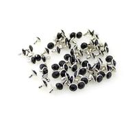 EDvkrgqx Rivetti in Metallo con Cristalli, Borchie for Rivetti con Strass in Cristallo 7mm Multicolor Rame 100 pz