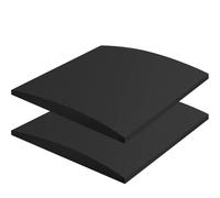 EDvkrgqx Supporto for cuscino for divano in schiuma | Schiuma nera e gialla 50x50x5 cm 1/2/3 pezzi for supporto for riparazione abbassamento del divano(2pcs Black)