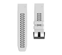 EDVTK35 2. 6mm 22mm 20mm. Cinturino QuickFit Compatibile con Garmin Epixe. Fenix 7. 7X 7s. Solar 6. 6X 6s. PRO. 5X 5s. Plus/Instinct 2 / Forerunner 945 Band Silicone(White Black,for Fenix 6X PRO)