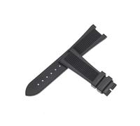 EDVTK35 Cinturino for orologio in gomma siliconica da 25 mm di alta qualità compatibile con il cinturino for orologio da uomo Patek PP 5711 5712G Nautilus(Black)