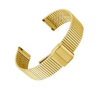 EDVTK35 Cinturino In Acciaio Inossidabile A Maglia Milan Compatibile Con Cinturino For Orologio Galaxy Watch Active 2 Gear S3 18 20 22 Mm(Gold,20mm)