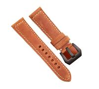 EDVTK35 Cinturino per orologio in pelle di mucca, in vera pelle per uomini e donne, blu, verde, giallo, rosso, cera d'olio, 20 mm, 22 mm, 24 mm, 26 mm