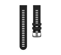 EDVTK35 Cinturino sportivo in silicone stile ufficiale da 20 mm a sgancio rapido compatibile con cinturino polso Garmin Forerunner 55 158 245 245M 645(Black,For Forerunner 55)