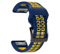 EDVTK35 - Cinturino tattico a energia solare, compatibile con Garmin Instinct 2 / Instinct Tactical Solar Band a sgancio rapido da 22 mm, cinturino in silicone bicolore