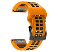 EDVTK35 - Cinturino tattico a energia solare, compatibile con Garmin Instinct 2 / Instinct Tactical Solar Band a sgancio rapido da 22 mm, cinturino in silicone bicolore
