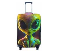 EdWal Alien Planet Print Valigie Copertura Protettiva Bagagli Da Viaggio Copertura Bagagli Lavabile Anti-Graffio, Nero , L