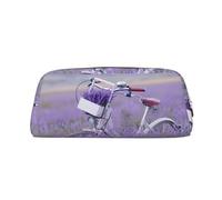 EdWal Astuccio con stampa di campo di lavanda retrò con stampa agricola, astuccio grande per matite, cancelleria, penne, ufficio, università, scuola, borsa per il trucco, Oro, One Size, Beauty case