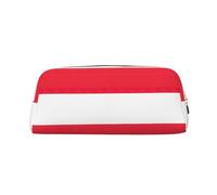 EdWal Astuccio grande con stampa bandiera austriaca, astuccio per cancelleria, per ufficio, università, scuola, trucco, Oro, Taglia unica, Beauty case