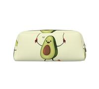 EdWal Astuccio grande con stampa con corda di avocado e astuccio, astuccio per cancelleria, per ufficio, università, scuola, trucco, Oro, One Size, Beauty case