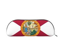 EdWal Astuccio per matite con stampa bandiera della Florida, astuccio per matite, elegante astuccio per donne, borsa per cosmetici da viaggio, Oro, Taglia unica, Beauty case