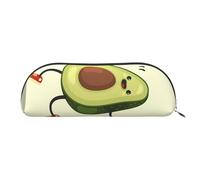 EdWal Astuccio per matite con stampa con corda di avocado, astuccio per matite, elegante astuccio per donne, borsa per cosmetici da viaggio, Argento, Taglia unica, Beauty case