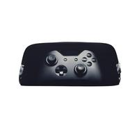 EdWal Astuccio per matite con stampa di controller di gioco, grande, astuccio per cancelleria, astuccio per ufficio, università, scuola, trucco, Argento, One Size, Beauty case