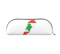 EdWal Astuccio per matite con stampa di mappa del Libano, astuccio per matite, elegante astuccio per donne, borsa per cosmetici da viaggio, Oro, Taglia unica, Beauty case