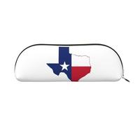 EdWal Astuccio per matite con stampa mappa dello stato del Texas, astuccio per matite, elegante astuccio per donne, borsa per cosmetici da viaggio, Oro, Taglia unica, Beauty case